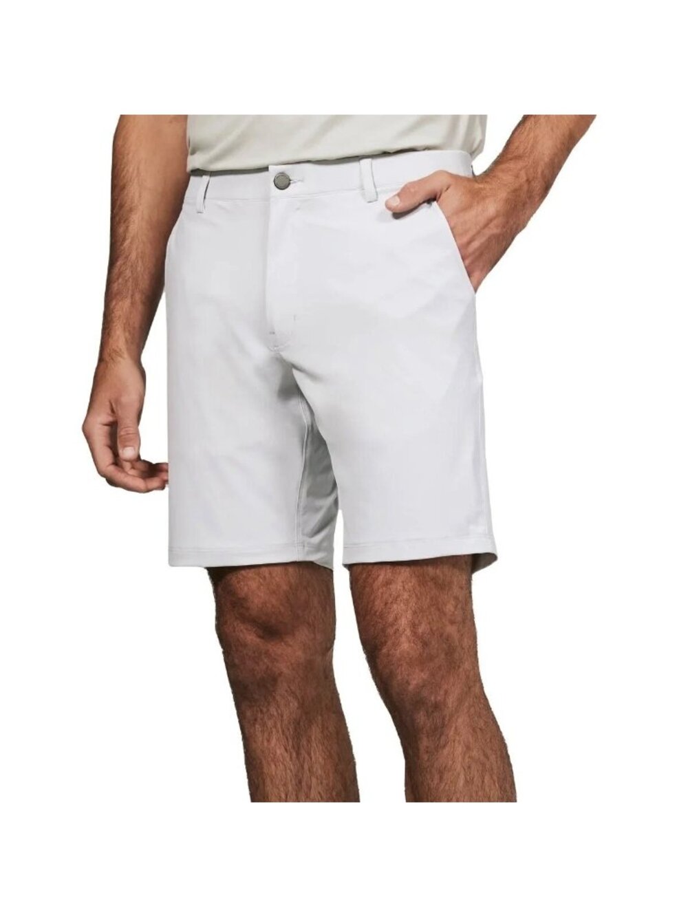 NWT Infinity LinearFlex Men's 30 Gray Performance Shorts Stretch Waistband
